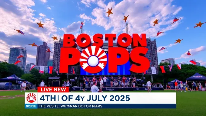 Date de diffusion télévisée du Boston Pops pour le 4 juillet 2025