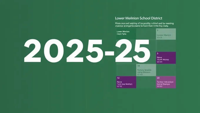 Dates calendaires importants du district scolaire de Lower Merion 2025-2026