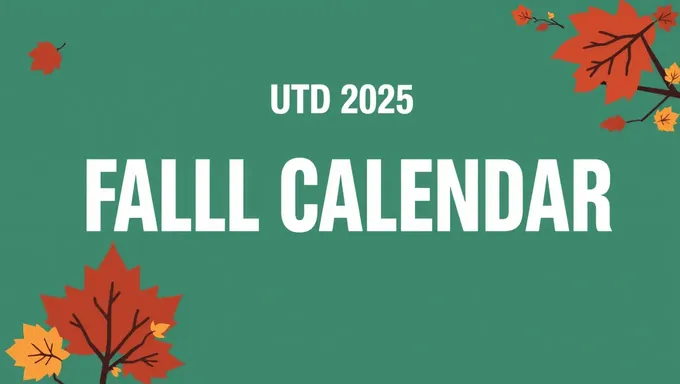 Dates des vacances du semestre d'automne 2025 de l'UTD