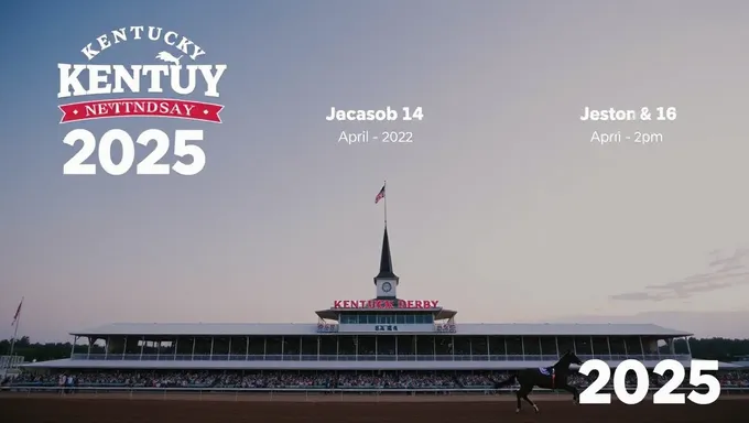 Dates du Derby du Kentucky 2025 pour l'événement de course à venir