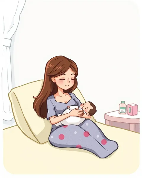 Des Images de Dessins Animés de Lactation pour le Support de Lactation