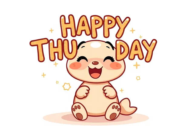 Des images animées de Happy Thursday avec des concepts créatifs