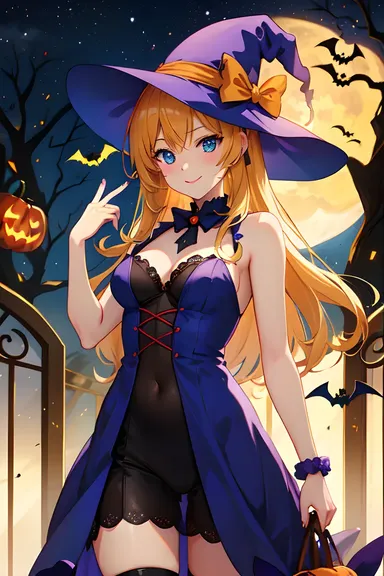 Des images d'Halloween de l'anime : illustrations de scènes effrayantes