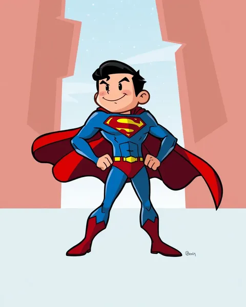 Des images de Superman de cartoon en haute définition