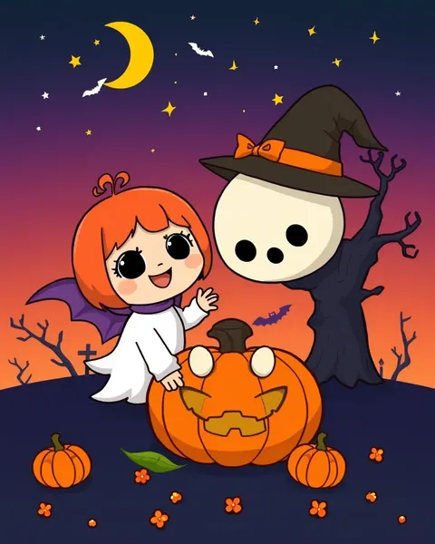 Des images de cartoon Halloween mignonnes pour un joyeux Halloween