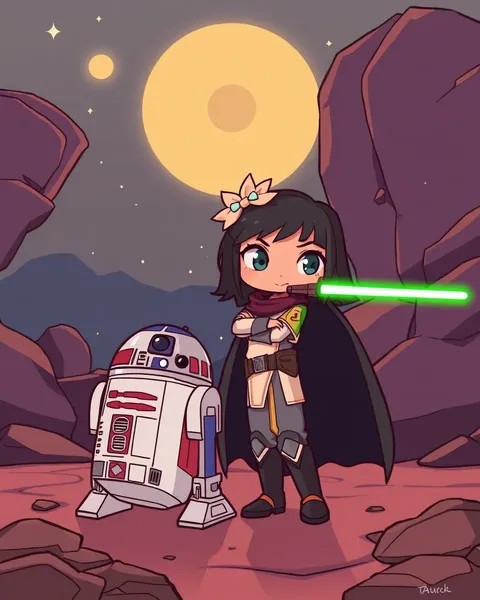 Des images de cartoon Star Wars pour l'imagination des enfants