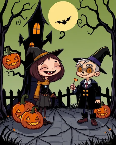 Des images de cartoon de Halloween pour le fun des enfants