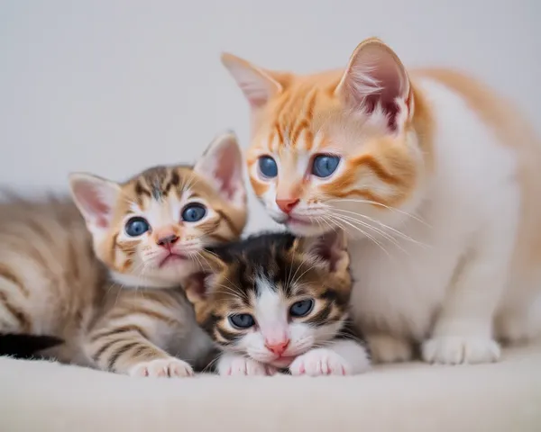 Des images de chats et de chatons : des moments précieux et flous