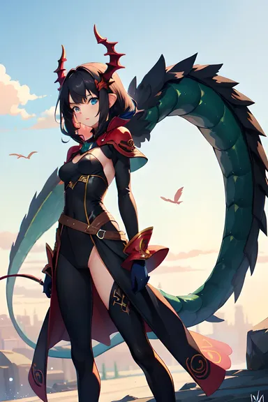 Des images de dragons anime dépeignant des interactions entre dragons et humains