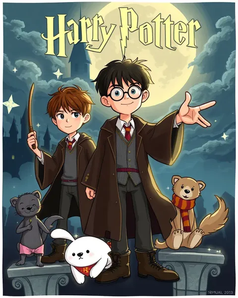 Des images de papier peint de Harry Potter cartoon