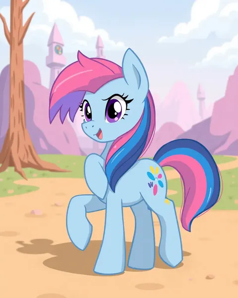 Des images de poneys de cartoon existent