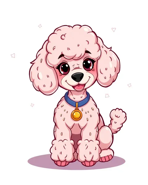 Des images de poodle animé pour les réseaux sociaux