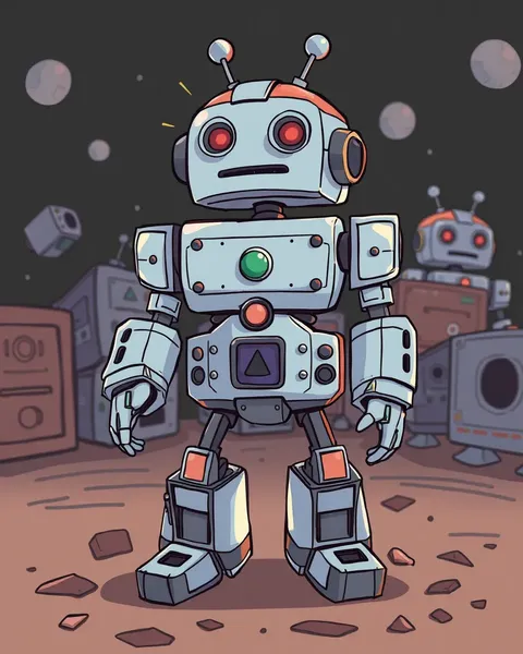 Des images de robot de cartoon pour le divertissement