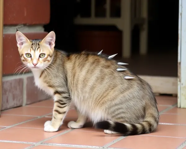 Des queue étudiées de chats illustrent la sophistication féline