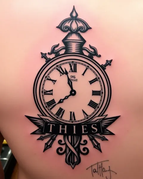 Des tatouages d'horloges délicates pour des poignets délicats