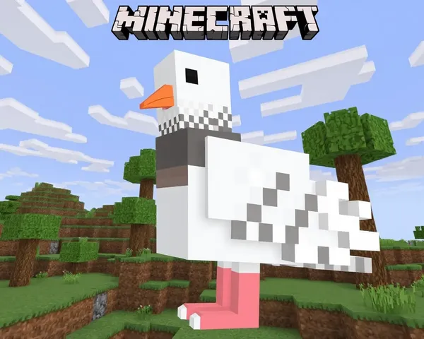 Design de peau de pigeon Minecraft disponible en PNG