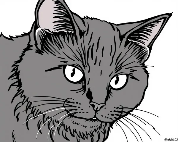 Dessins de chats noirs pour la relaxation des adultes