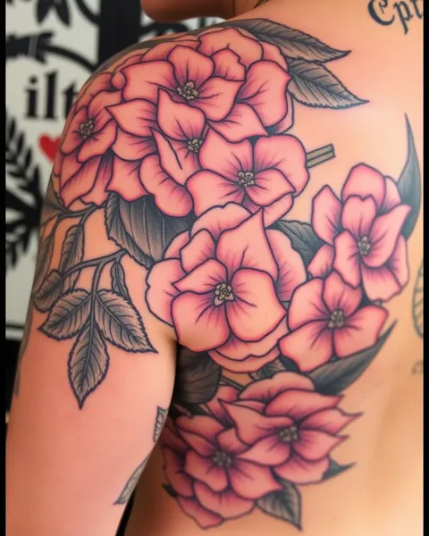 Dessins de tatouages d'hydrangeas : un design populaire d'art corporel