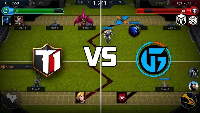 Diffusion en direct T1 vs G2 Msi 2025