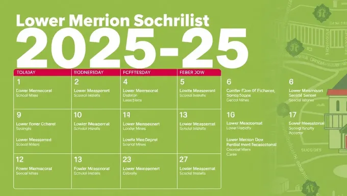 District scolaire de Lower Merion 2025-25 Horaires Scolaires