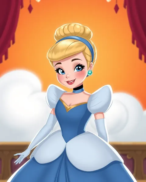 Diverses images de cartoons de Cendrillon existent