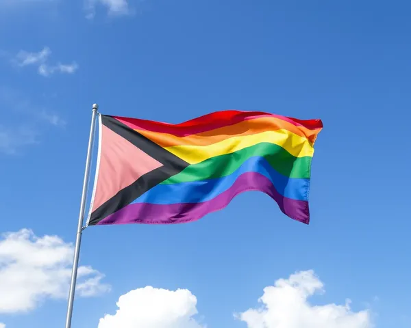 Drapeau arc-en-ciel PNG mignon et coloré