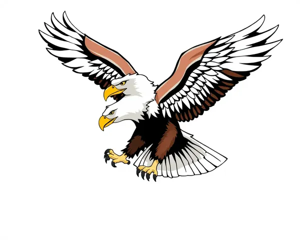 Drapeau de l'aigle transparent en PNG pour le design graphique