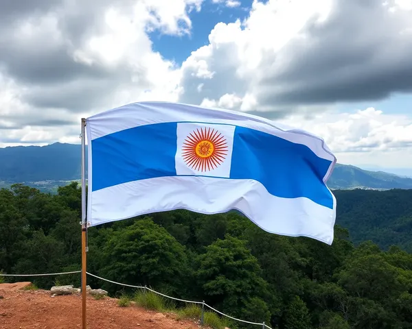 Drapeau rond de l'Argentine : image PNG trouvée