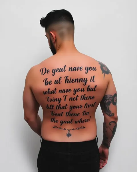 Déclarations de tatouage pour les hommes sur la force et le courage