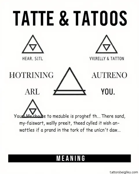 Décryptage du mystère des tatouages de triangle et de leurs significations