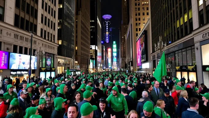 Défilé et artistes du jour de St-Patrick à Chicago en 2025