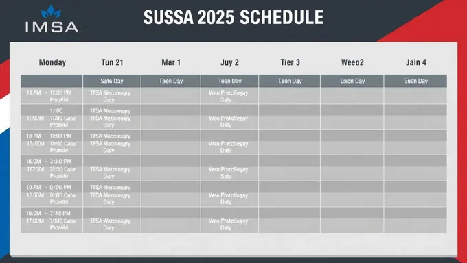 Détails du programme IMSA 2025 révélés en ligne