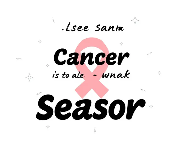 Eléments de conception graphique de saison de Cancer PNG