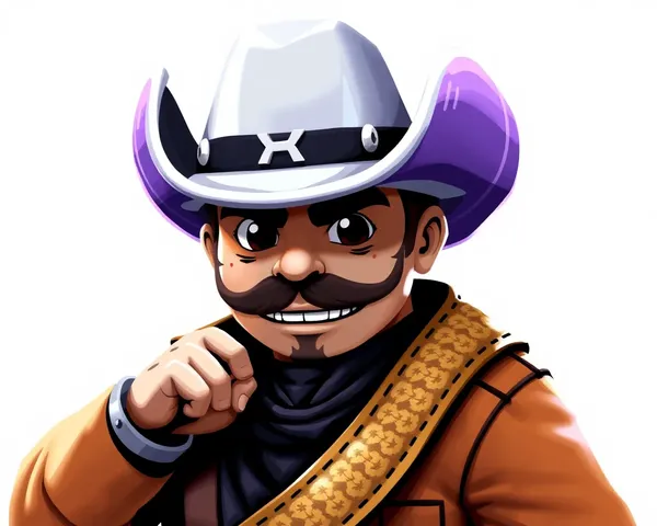 Emoji cowboy Discord PNG téléchargeable