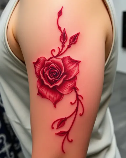 Encre de tatouage rouge : une marque corporelle permanente