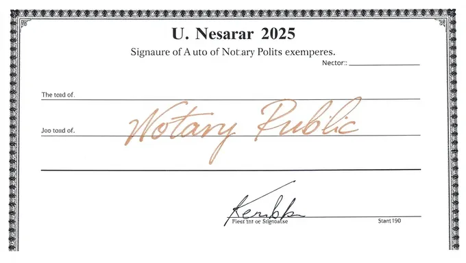 Exemple de signature publique notariée au Nebraska 2025