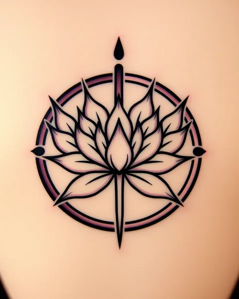 Expression artistique du symbolisme du tatouage de lotus