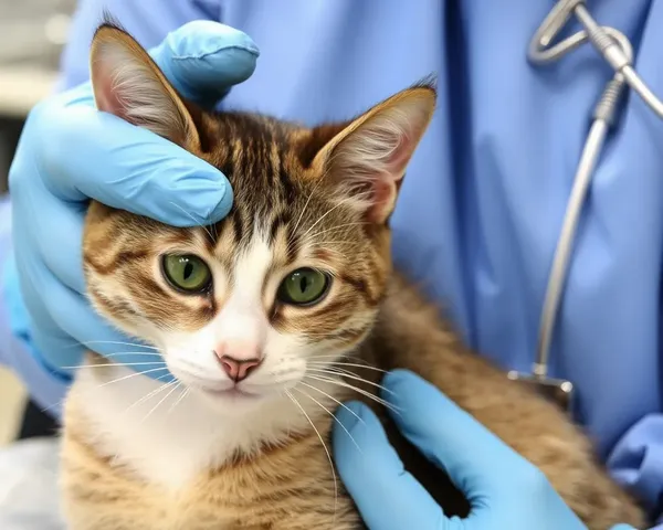 Expérience de guérison de castration de chat mâle