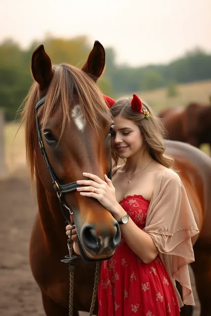 Expérience sexuelle inhabituelle d'une fille et d'un cheval