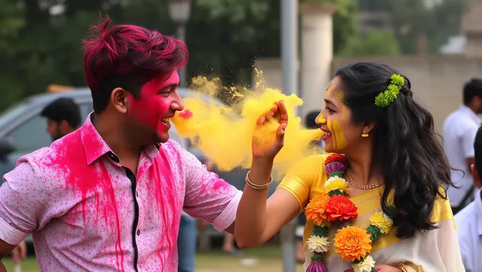 Festival des couleurs de Holi 2025, fête en Inde