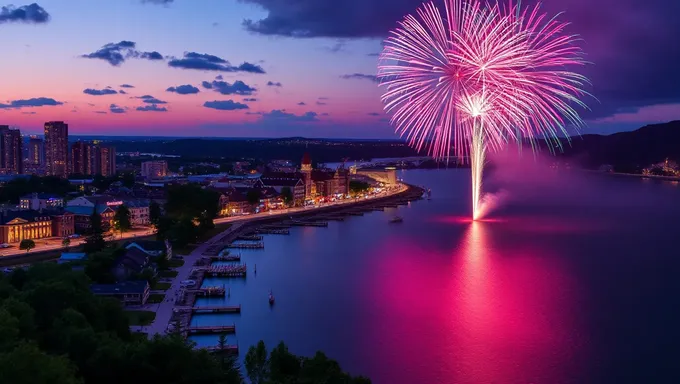 Feu d'Artifice dans le Michigan 2025 dans un Rayon de 20 Milles