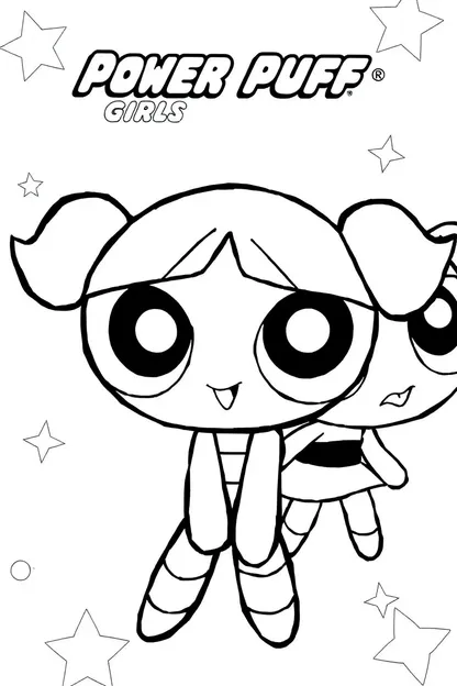 Feuilles de coloriage des Powerpuff Girls pour adultes