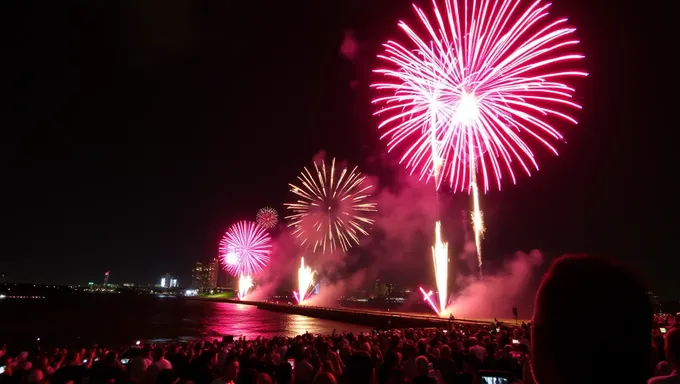 Feux d'artifice Excelsior 2025 met le feu d'artifice de la nuit