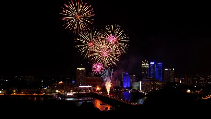 Feux d'artifice d'Austin 2025 : spectacle de feux d'artifice de Nouvel An