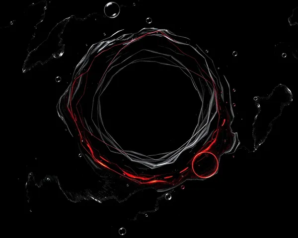 Fichier PNG de trou noir de haute qualité pour la visualisation scientifique et la conception