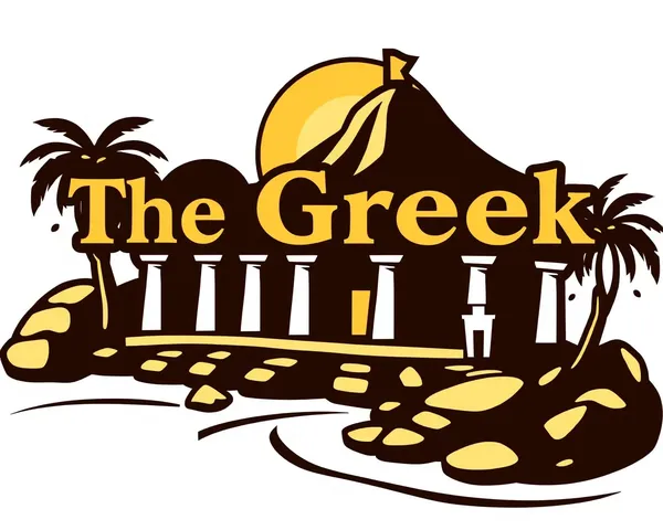 Fichier de logo du village grec en format PNG