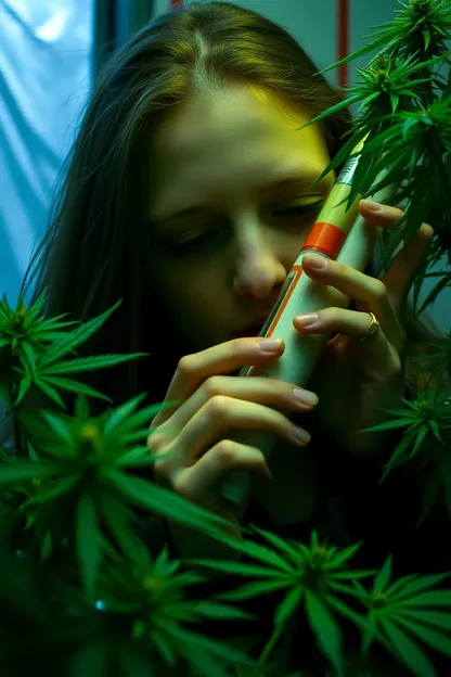 Fille Fumant de Cannabis avec Photo de Profil d'Arp