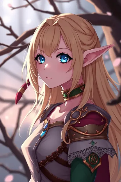 Fille d'Anime Blond Pfp Elf Partage de Profil Journalier