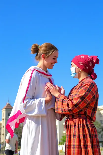 Fille pardonnant à une autre fille