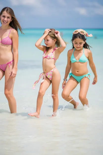 Filles mineures en bikini révélées